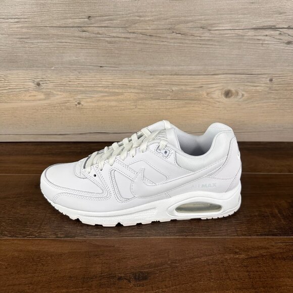Nike Air Max Command Leather Mens Size 10.5 White Metallic Silver 749760 102 - Picture 2 of 9
